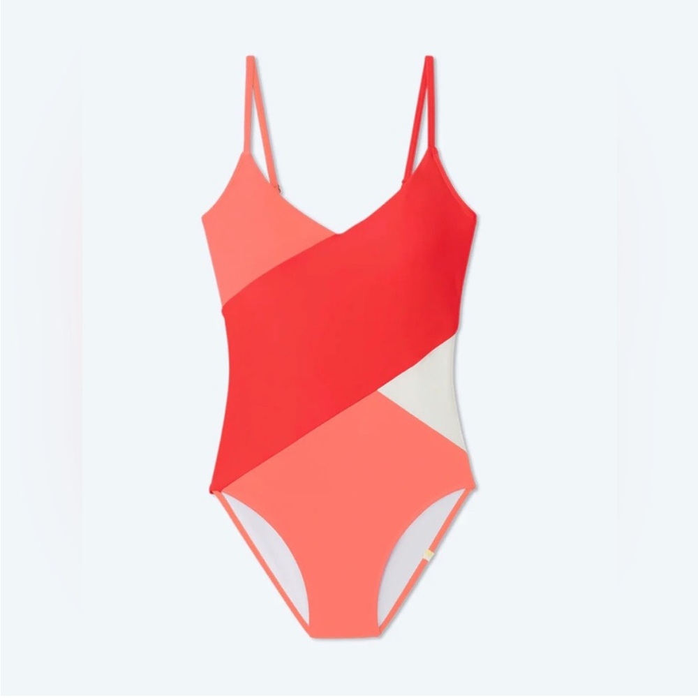 Summersalt Red and Pink One Piece Swimsuit